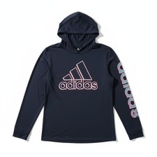 NWOT Adidas Youth Navy Blue Graphic Logo Size 18-20 picture