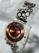 Swatch Skin SFK395HB,34mm, Rose Gold Dial,St/SteelLOOP, bracelet,30M, ladies. picture