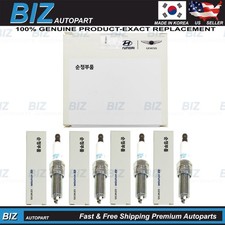 Genuine 4PCS Spark Plugs for Genesis Hyundai Kia 2.0L TURBO 18857-09085 picture