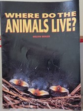 Vtg 1996 Where Do Animals Live Big Book Melvin Berger classroom educational picture