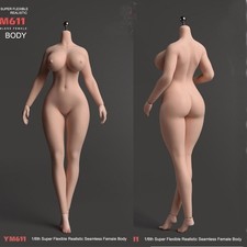 YM611 1/6 Female Big Bust Suntan/Pale Plump Seamless Doll Body 12
