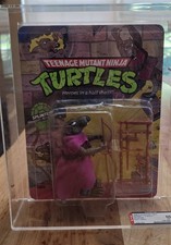 VINTAGE 1988 TMNT SPLINTER MOC — AFA 60 EX — UNPUNCHED 10-BACK SOFT HEAD 10 back picture
