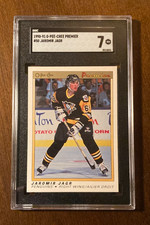 1990-91 O-Pee-Chee #50 JAROMIR JAGR Rookie SGC 7 picture
