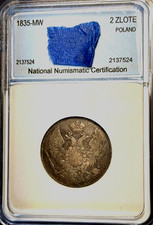(256) Poland, 1835-MW, 2 Zlote /30 Kopek, silver coin, Rare and collectable. picture