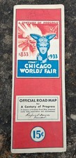 Vintage 1933 Chicago World’s Fair Official Road Map picture