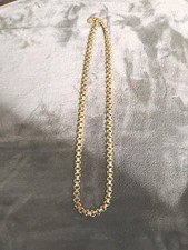 Vintage Givenchy Textured Gold Tone Chain Link Necklace 24