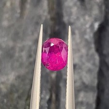 0.86Ct Natural Unheated Rare Pinkish Red Afghan Ruby picture
