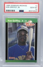 1989 Donruss The Rookies Ken Griffey Jr #3 Rookie Card PSA 10 GEM MINT picture