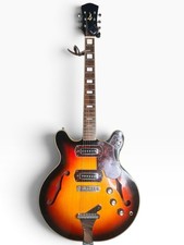 Vintage Kawai Electric Guitar Sunburst Orange Made In Japan picture