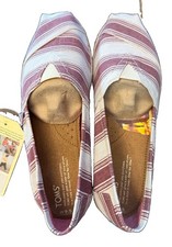 TOMS Classics Women’s 9.5 Shiraz Umbrella Stripe Shoes NEW NOS w/ Box picture