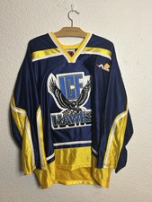 Minnesota Ice hawks #17 K1 Sports Wear Blue Yellow AAA Hockey Jersey Mens Medium picture