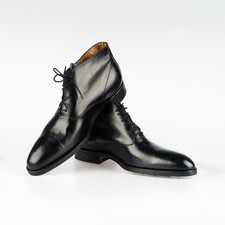 NWOB $1350 Patrick Hellmann Black Boots Leather Shoes 10.5UK / 11.5US / 44.5EU picture
