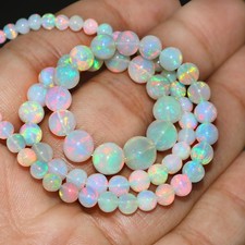 Natural Opal Beads Round Opal Beads Genuine Opal Gift For Friend 726 picture