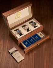 Breitling Collectors Box, 3 Watch Slot & Dror Below. 100% Authentic, Very Rare picture