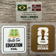 Mondial 2026 BRAZIL vs NORWAY Match Details New Jersey Patch Badge picture
