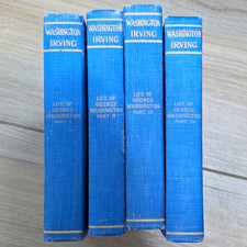 Washington Irving Life of George Washington 4 Vol Set Illus HC Collier NY 1904 picture