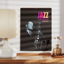 2027 Jazz Wall Calendar – Tex Beneke Cover, Gift for Jazz Lovers, 11