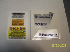Husqvarna Chainsaw Model 372XP Air Injection Complete 5 Piece Decal Set picture