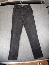 VTG Authentic Rocky Jeans Womens 7/8 Black Bareback Rockies 34