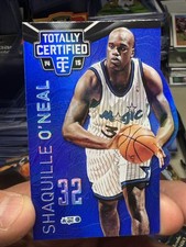 2014-15 Totally Certified #121 Shaquille O'Neal Magic Mirror Blue Die Cuts #/74 picture