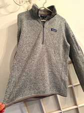 Patagonia Better Sweater Men’s Heathered Gray 1/4 Zip Mock Neck Fleece M picture