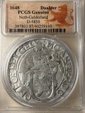 1648 Netherlands Lion Daalder Silver PCGS picture