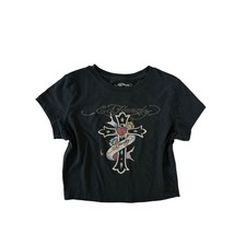 Ed hardy cropped tee picture