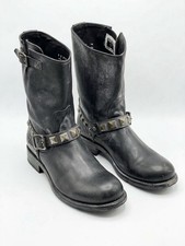 Frye Men’s Rogan Studded Engineer Boot Black  9D picture