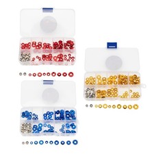 Colorful Aluminum Alloy Countersunk Round Head M2.5 M3 M4 Screw Gasket Nut Kit picture