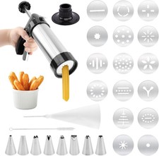 Professional Churro Maker Machine with 16 Discs & 8 Nozzles Cookie Press picture
