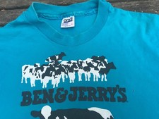 Vintage 80s 1985 Ben and Jerry’s Ice Cream Single Stitch T Shirt Made In USA L picture
