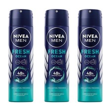 NIVEA MEN Fresh Ocean Deodorant Spray with 1.69 Fl Oz (Pack of 3) picture
