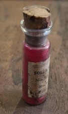 Antique 1880s-90s Original Artist Pigment Glass Vial Sol J Binswanger Richmond picture