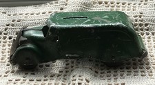 Vintage 1930s Marx Wyandotte Pressed Steel Armored Bank Toy Truck Green picture