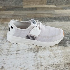 Hey Dude Sirocco Mens Shoes Sz 9 Athletic Neutral White Knit Slip-On Sneakers picture