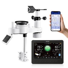 VEVOR 7-in-1 Wi-Fi Weather Station with 7