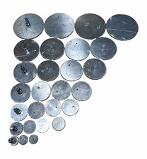 Stainless Steel Sanitary Pipe Argon Purge Caps Waterjet Cut Assorted Sizes Lot picture