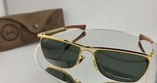 Vintage B&L Ray Ban W1307 XXAR Green Lens Olympian II DLX Sunglasses Gold picture