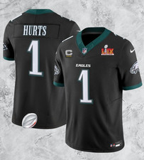 Men's  jersey philadelphia eagles #1 jalen hurts stitched  Black All sizes picture