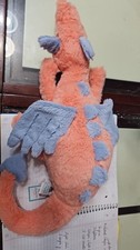 Persimmon Dragon Jellycat Plush 50cm Large Stuffed Toy - New w/ Tags & Dust picture