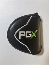 Pinemeadow PGX Mallet Putter HeadCover Rounded Putter Cover Black Duel Handed picture