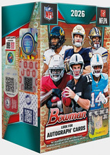 X1 Presale 2026 Topps Bowman Value Box 10 Cards Per Pack. 6 Packs Per Box. picture