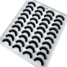 20 Pairs False Eyelashes Mink Natural Extension Black Makeup 3DBlack Soft Lashes picture