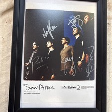 SNOW PATROL HAND SIGNED 8x10 COLOR GROUP PHOTO AWESOME+VERY RARE picture