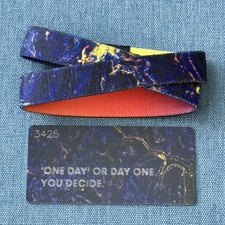 New ZOX Double *ONE DAY OR DAY ONE. YOU DECIDE.*  Reversible Wristband w/ Card picture