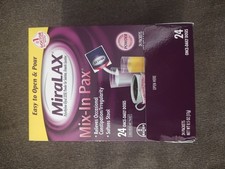 MiraLAX Mix-In Pax Unflavored For Constipation & Irregularity - 24 Packets 10/27 picture