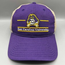 Vintage East Carolina Pirates Trucker Hat Men NCAA The Game Snap Back Cap New picture
