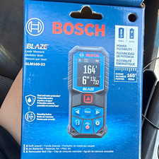 Bosch BLAZE GLM165-22 Laser Measure 165 ft Dust/Water Prot Belt Clip picture