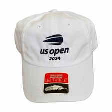 NEW 2024 US OPEN Tennis American Needle White Navy Embroidered StrapBack Hat Cap picture