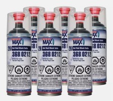SprayMax 3680212 2K Hot Rod Satin Black Aerosol 12 oz. each (6 Pack) picture